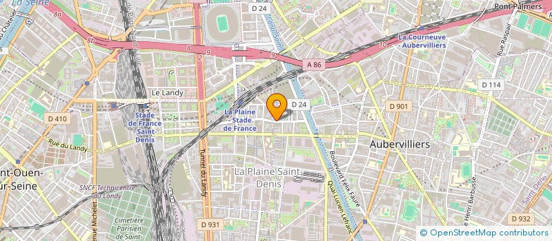 localisation de l'entreprise SA PARINETTI ILE DE FRANCE à AUBERVILLIERS
