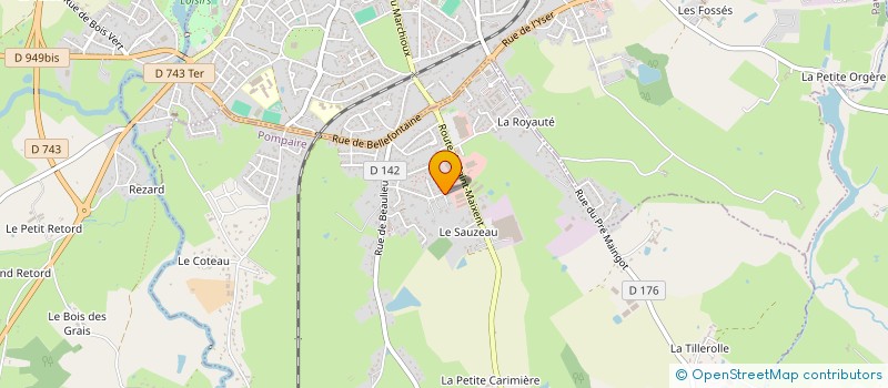 localisation de l'entreprise SA PARTHENAY PRIMEURS à POMPAIRE