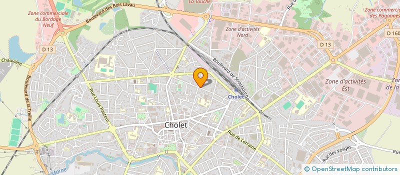 localisation de l'entreprise SA PARTIGEST à CHOLET