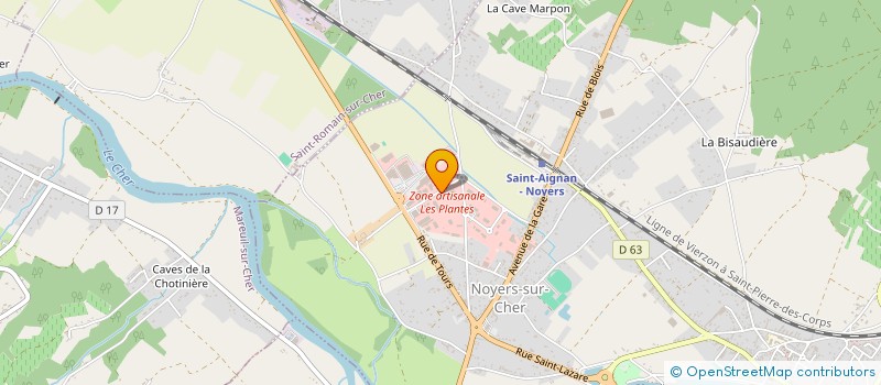 localisation de l'entreprise SA PENIN à NOYERS-SUR-CHER