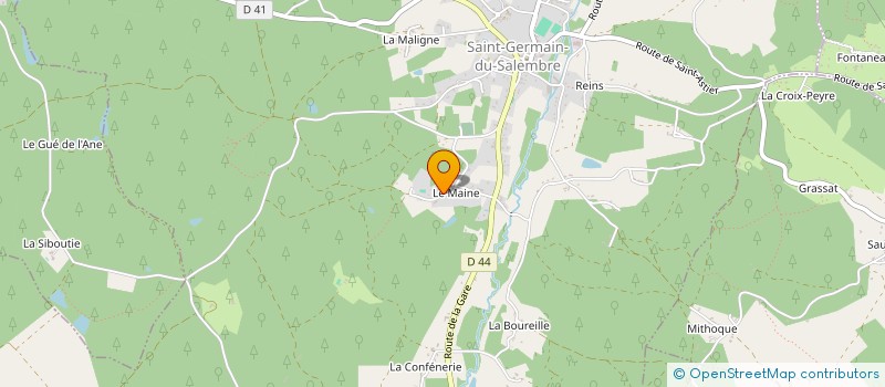 localisation de l'entreprise SA PIEDESTAR à NEUVIC