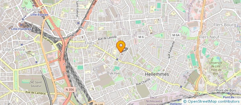 localisation de l'entreprise SA PLASTECNOR à LILLE