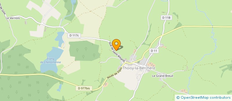 localisation de l'entreprise SA POILLOT ET CIE  THOISY-LA-BERCHERE