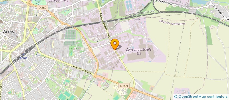 localisation de l'entreprise SA POITAU HOLDING à ARRAS
