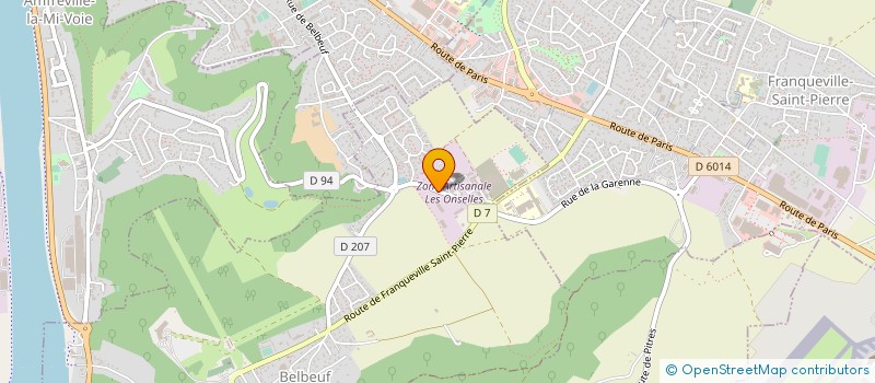 localisation de l'entreprise SA POLYTRAVAUX à BELBEUF