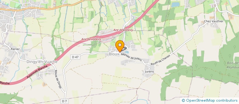 localisation de l'entreprise SA PONT  DINGY-EN-VUACHE