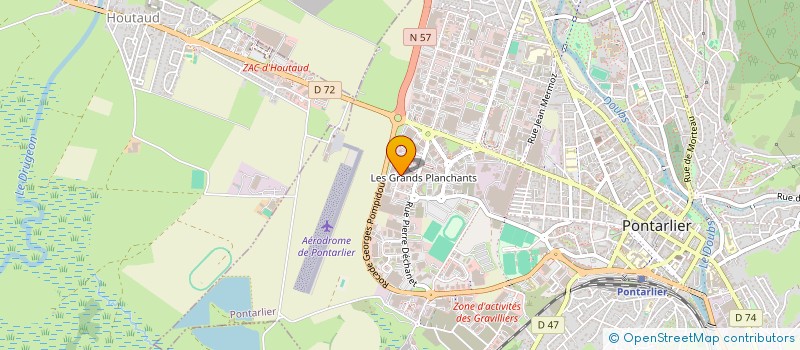 localisation de l'entreprise SA PONTARLIER GARAGE à PONTARLIER