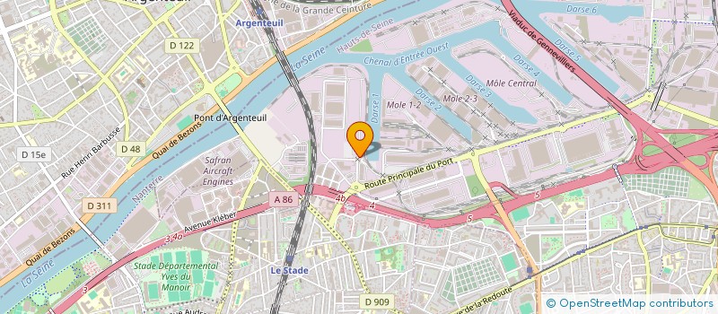 localisation de l'entreprise SA PRANER à GENNEVILLIERS