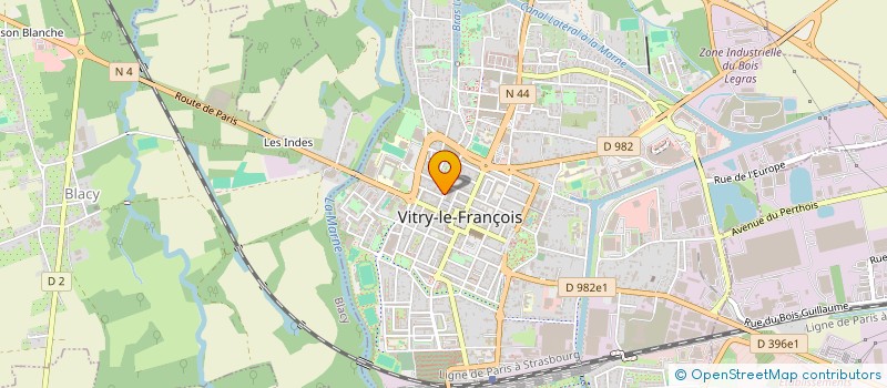 localisation de l'entreprise SA PRESENCE INFORMATIQUE  VITRY-LE-FRANCOIS