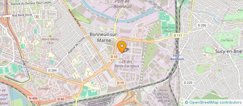 localisation de l'entreprise SA PRESSING 32 à BONNEUIL-SUR-MARNE