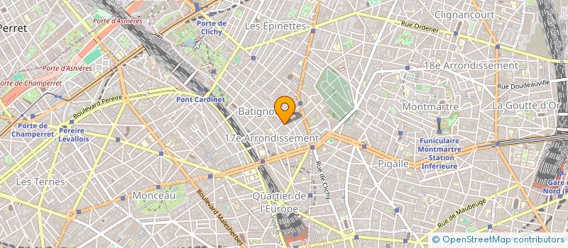 localisation de l'entreprise SA PRIMOTOP  PARIS