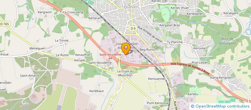 localisation de l'entreprise SA QUEVEN CARAVANES à QUEVEN