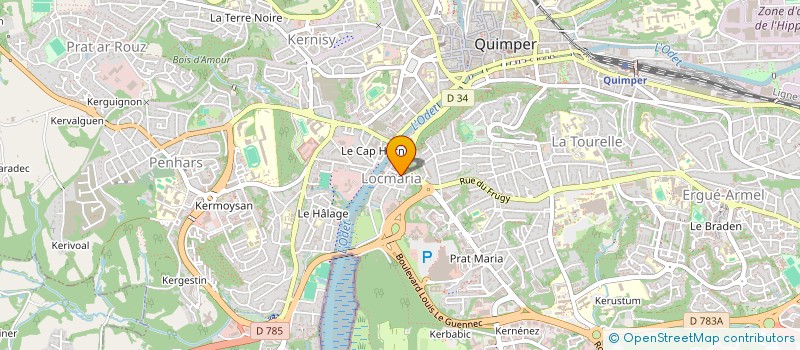 localisation de l'entreprise SA QUIMPER AMEUBLEMENT à QUIMPER