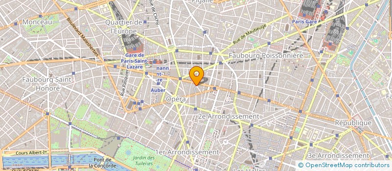 localisation de l'entreprise SA RENE AGNEL PARIS OPERA 2  PARIS