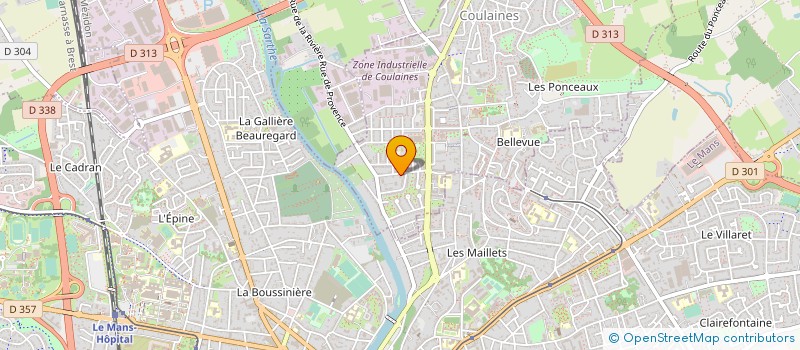 localisation de l'entreprise SA RENE GOUJON à COULAINES