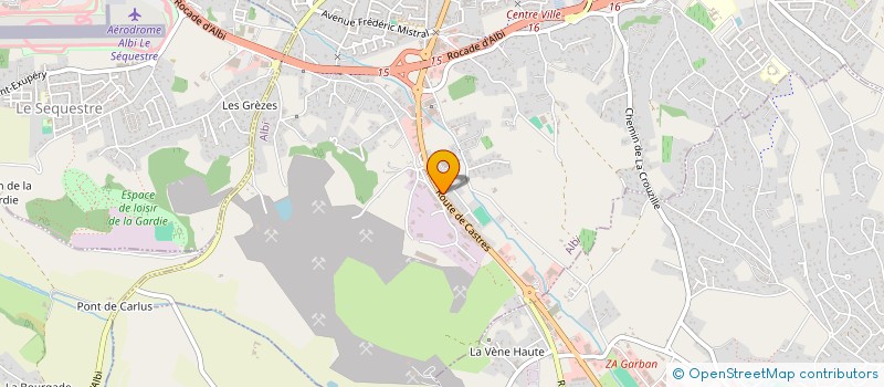 localisation de l'entreprise SA RENE MAURIES à ALBI