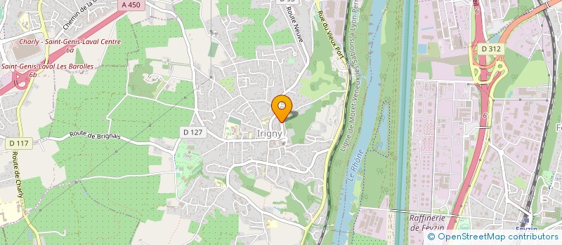 localisation de l'entreprise SA RENOV  IRIGNY