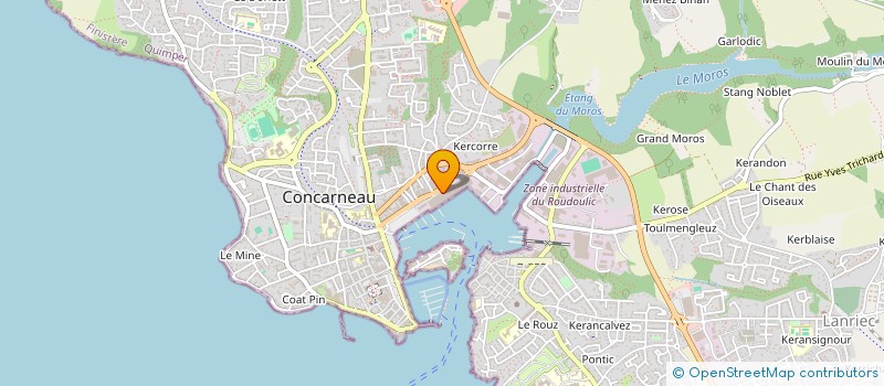 localisation de l'entreprise SA RETOUR DU LARGE MAREE à CONCARNEAU