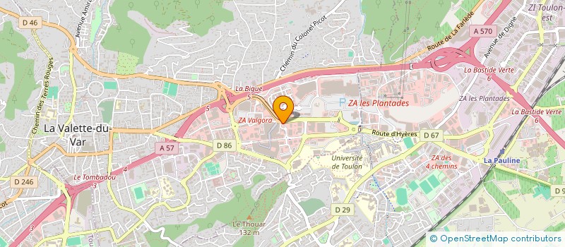 localisation de l'entreprise SA RICARD à LA VALETTE DU VAR