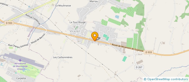 localisation de l'entreprise SA RIGO à VIRAZEIL