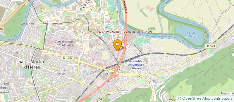 localisation de l'entreprise SA RINALDI  GIERES