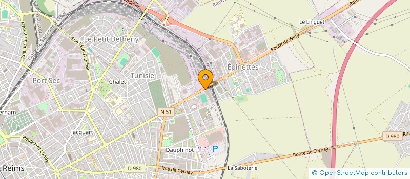 localisation de l'entreprise SA RIVAL à REIMS