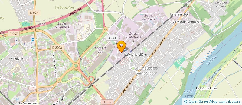 localisation de l'entreprise SA RODRIGUEZ à LA CHAUSSEE-SAINT-VICTOR