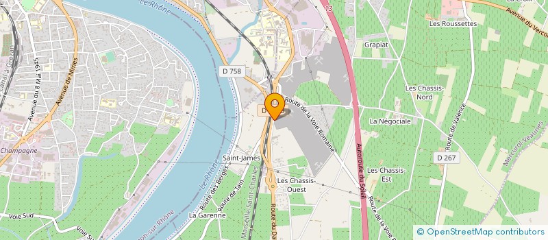 localisation de l'entreprise SA ROFFAT à MERCUROL-VEAUNES