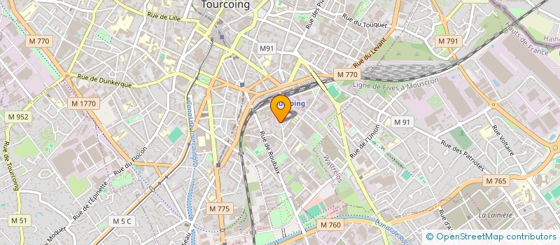 localisation de l'entreprise SA ROULE DRIVE  TOURCOING