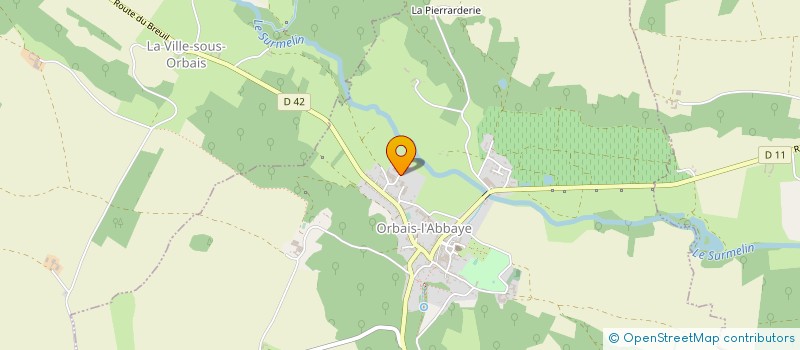 localisation de l'entreprise SA S.C.D.C à ORBAIS-L'ABBAYE