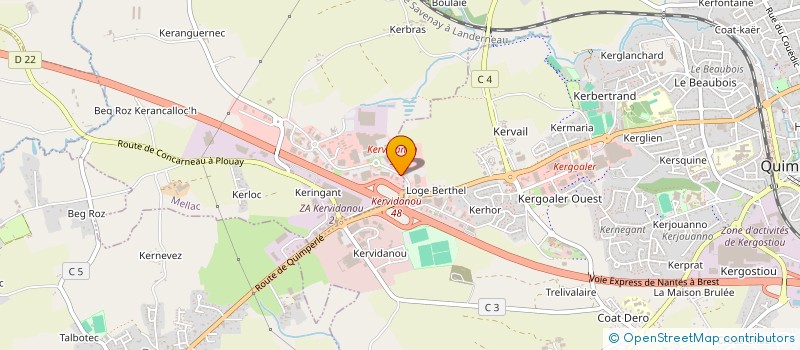 localisation de l'entreprise SA S L A 4 à MELLAC