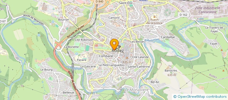 localisation de l'entreprise SA SACEP CENTRE PRESSE à RODEZ