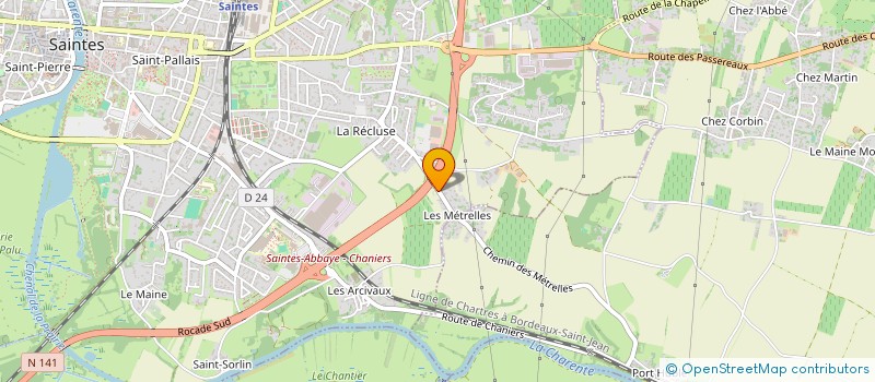 localisation de l'entreprise SA SAINTONGEAISE DE BRICOLAGE  SAINTES