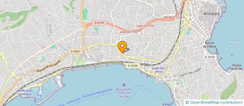 localisation de l'entreprise SA (SANDARIANE)  ANTIBES