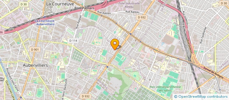 localisation de l'entreprise SA SAPEX  AUBERVILLIERS