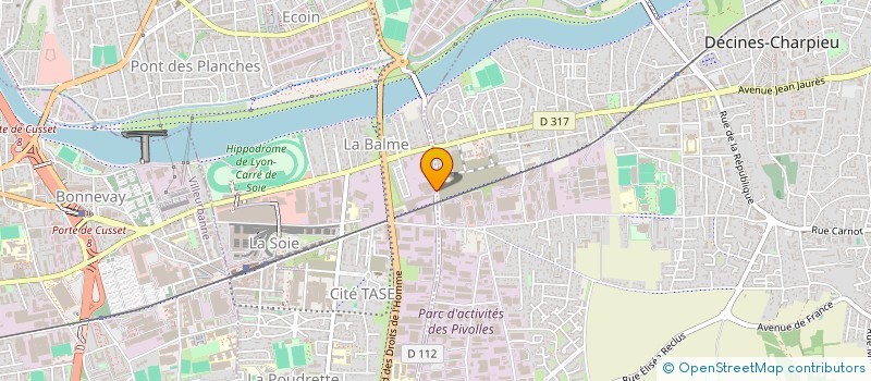 localisation de l'entreprise SA SAPPI à VAULX-EN-VELIN