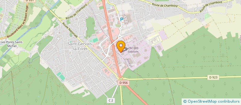 localisation de l'entreprise SA SERMATEC à VINEUIL