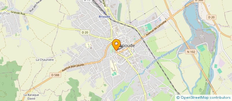 localisation de l'entreprise SA SIMON  BRIOUDE