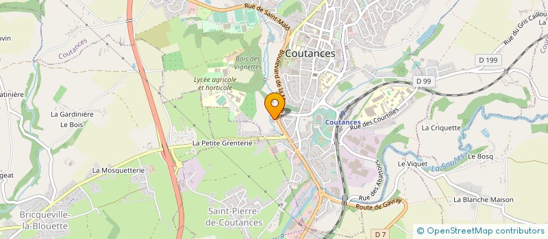localisation de l'entreprise SA SIVA à COUTANCES