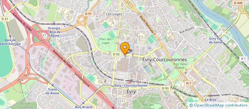 localisation de l'entreprise SA SNEG à EVRY-COURCOURONNES