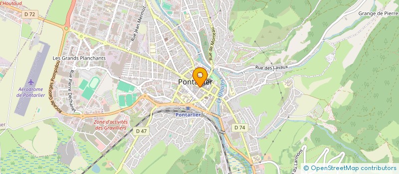 localisation de l'entreprise SA SOBERA  PONTARLIER