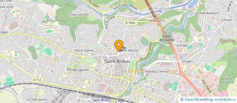 localisation de l'entreprise SA SOBRIVIA à SAINT-BRIEUC