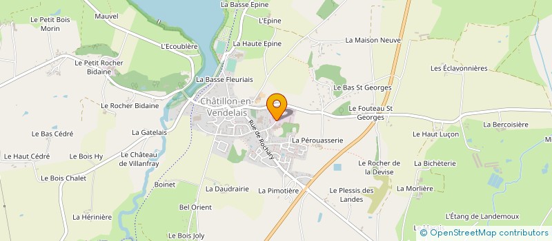 localisation de l'entreprise SA SOCIETE DE CHARPENTE JPG à CHATILLON-EN-VENDELAIS