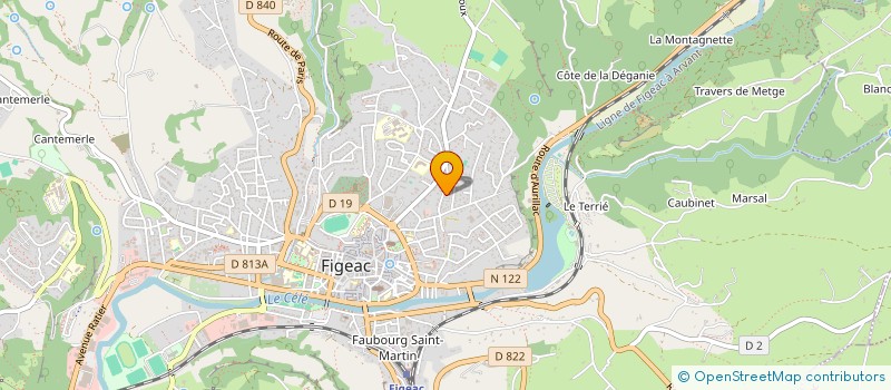 localisation de l'entreprise SA SOCODI à FIGEAC