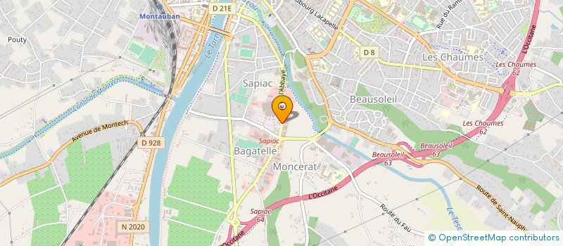 localisation de l'entreprise SA SODIBAG  MONTAUBAN