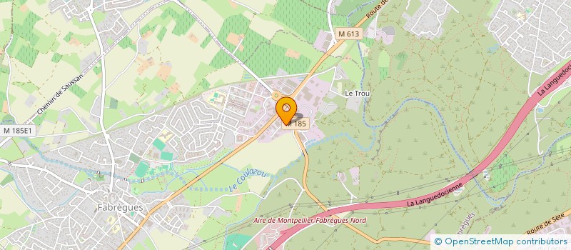 localisation de l'entreprise SA SODISCO  FABREGUES