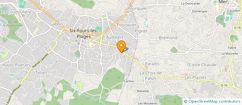 localisation de l'entreprise SA SOGERIS SOCIETE DE GESTION DES RISQUES SOCIAUX à SIX-FOURS-LES-PLAGES