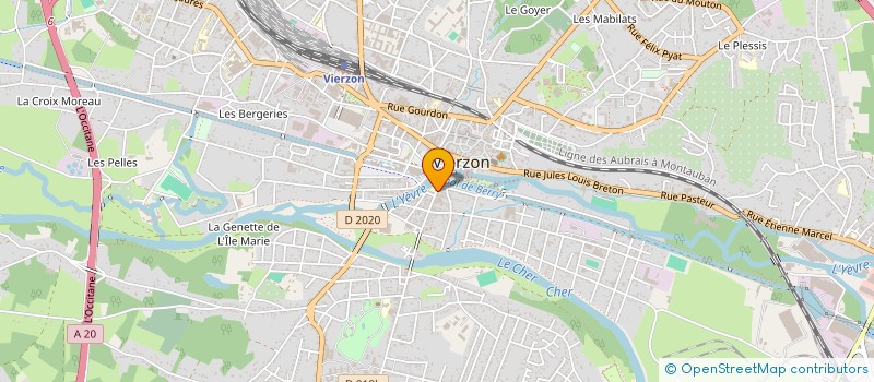 localisation de l'entreprise SA SON CINE OPTIQUE PHOTOS  VIERZON