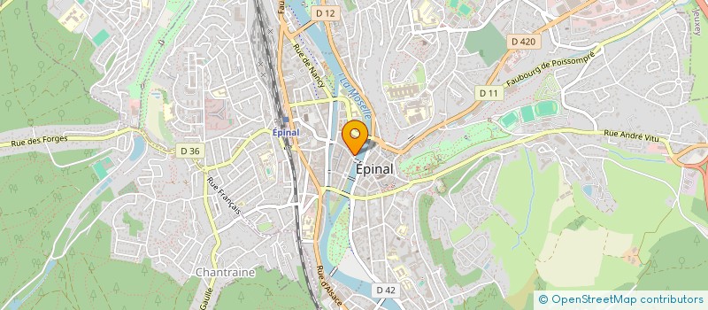 localisation de l'entreprise SA SONNTAG à EPINAL