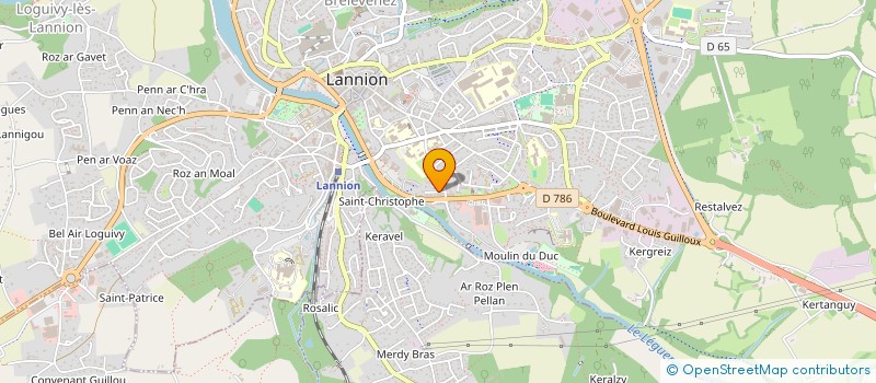 localisation de l'entreprise SA SORECOR à LANNION
